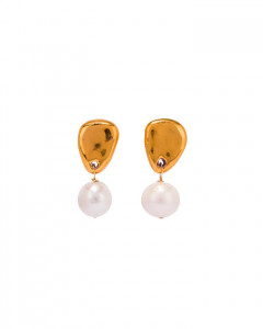 Sonia Boyajian Cynthia Gold Pearl Earring