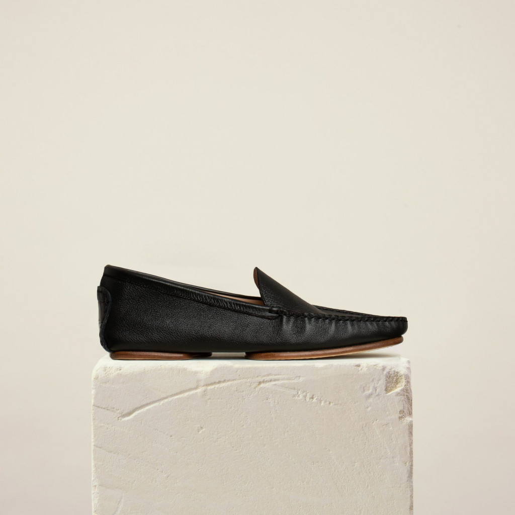 Dear Frances Black Driver loafers