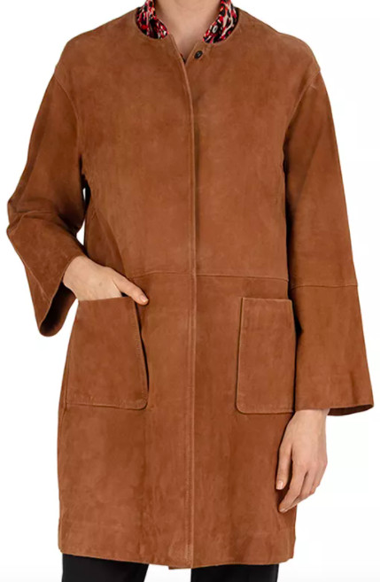 Gerard Darel Gianna Suede Coat