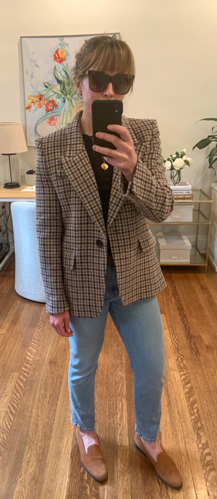 Isabel Marant Etoile Blazer and Stubbs and Wooton Shoes