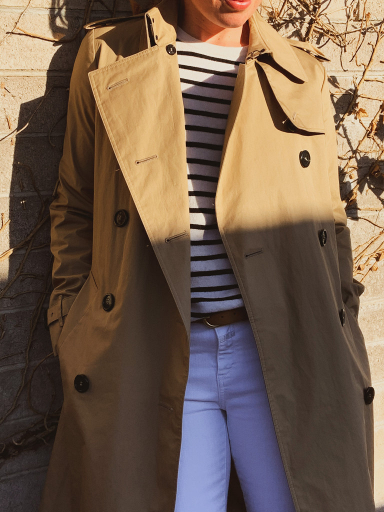 Burberry Trench Coat and Closed Denim Jeans