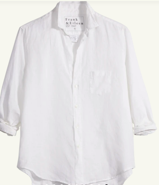 Frank and Eileen Classic White Linen Shirt