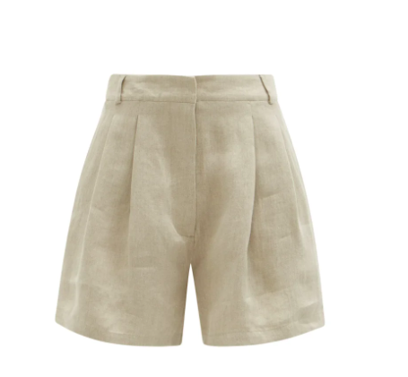 Asceno neutral linen short