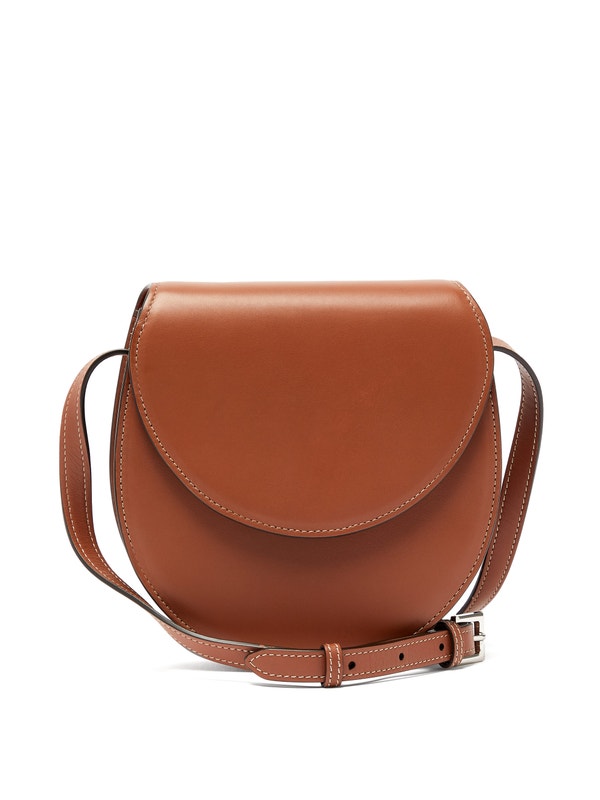 brown leather bag 