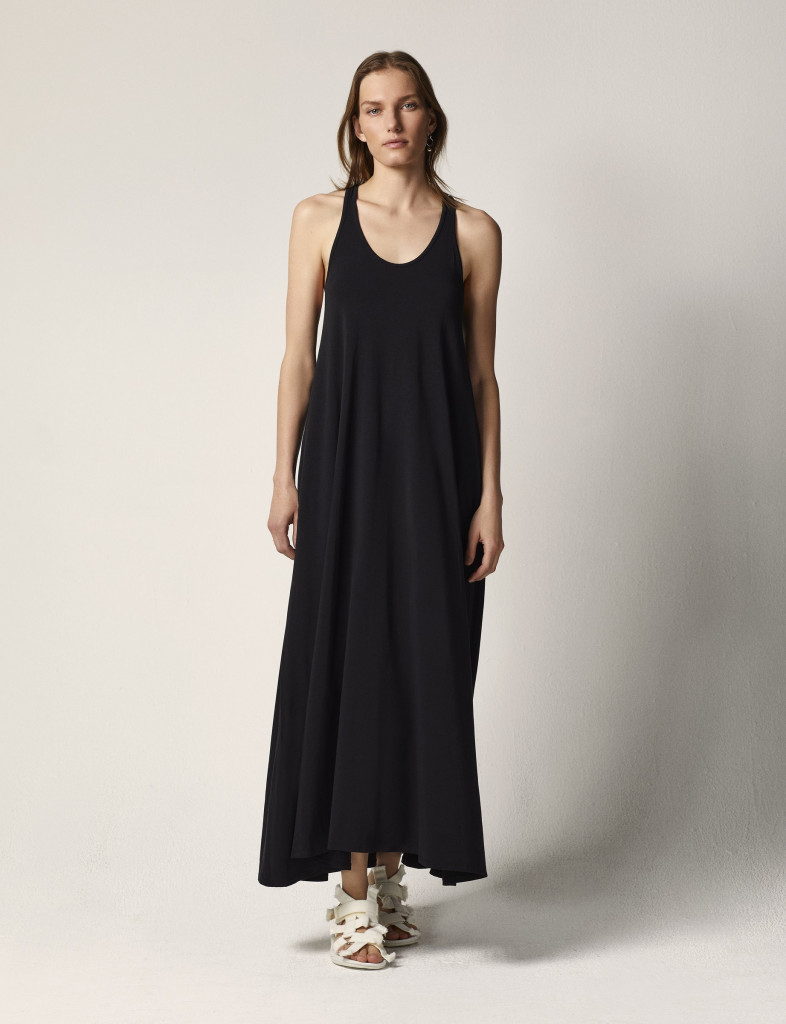 black organic cotton dress