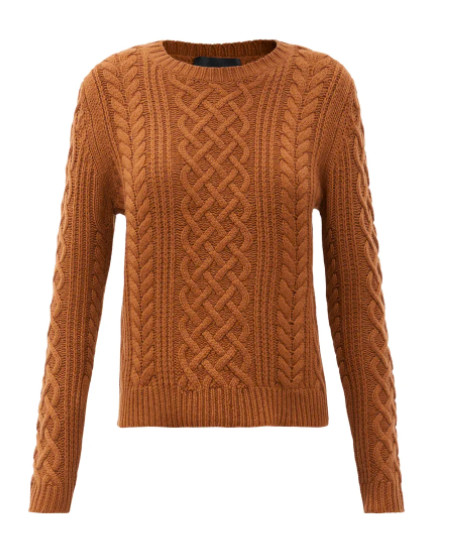 orange cashmere sweater