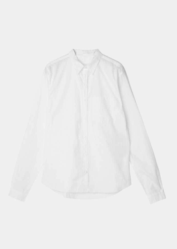 white organic shirt